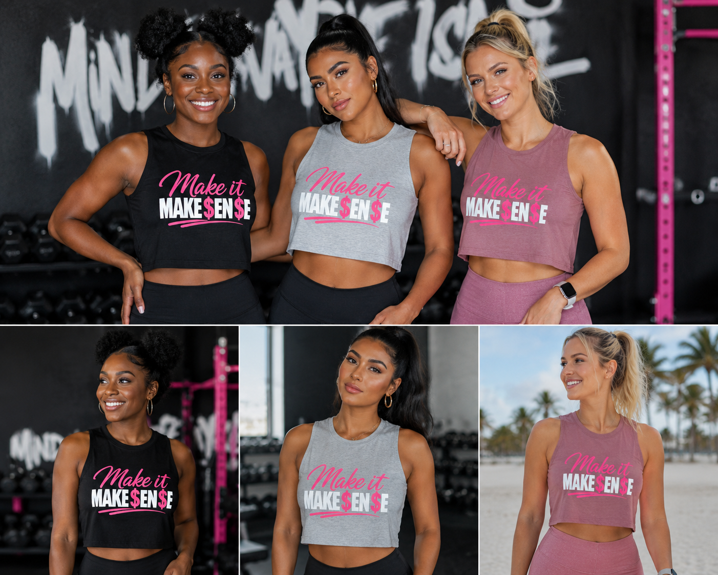 Make It Make $en$e™ Women's Crop Tank