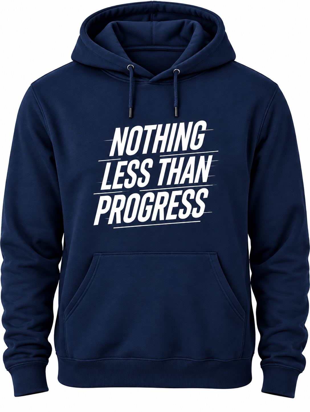 Nothing Less Than Progress™ Pullover Hoodie – Black