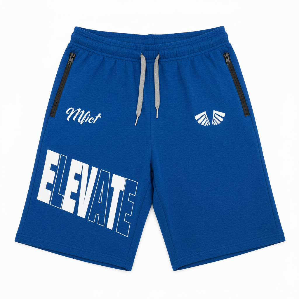 ELEVATE™ Reflective Jogger Shorts - Royal Blue