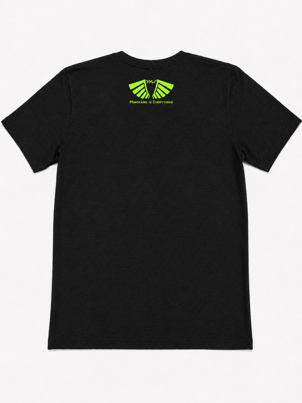 Back view of MFIET Nothing Less Than Progress t-shirt in Mastermind Black featuring Mindframe Is Everythang logo branding.